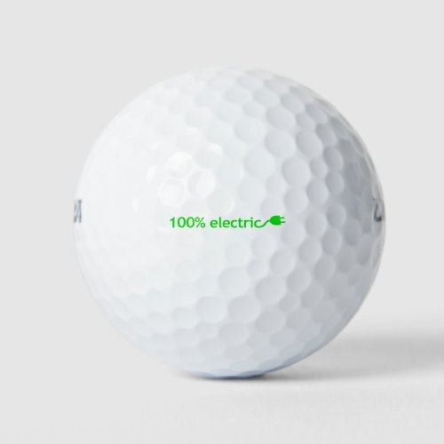 100 Electric Vehicle Golf Balls