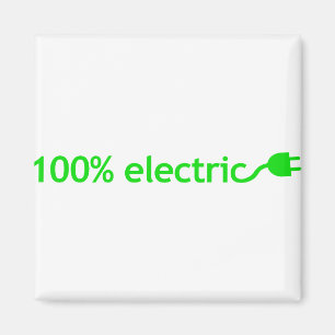 100% Electric Vehicle Magnet