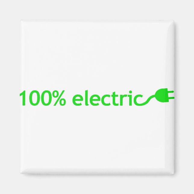 100% Electric Vehicle Magnet (Front)