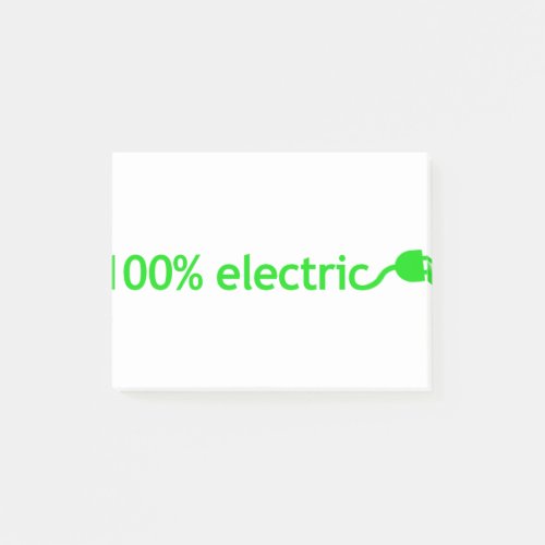 100 Electric Vehicle Post_it Notes