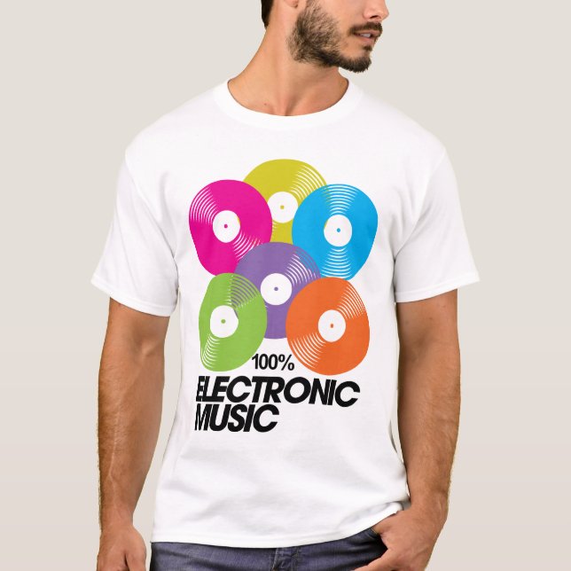 100% Electronic Music T-Shirt (Front)