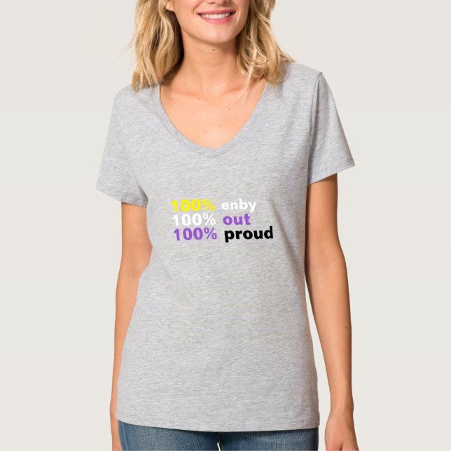100% Enby T-Shirt (Front)