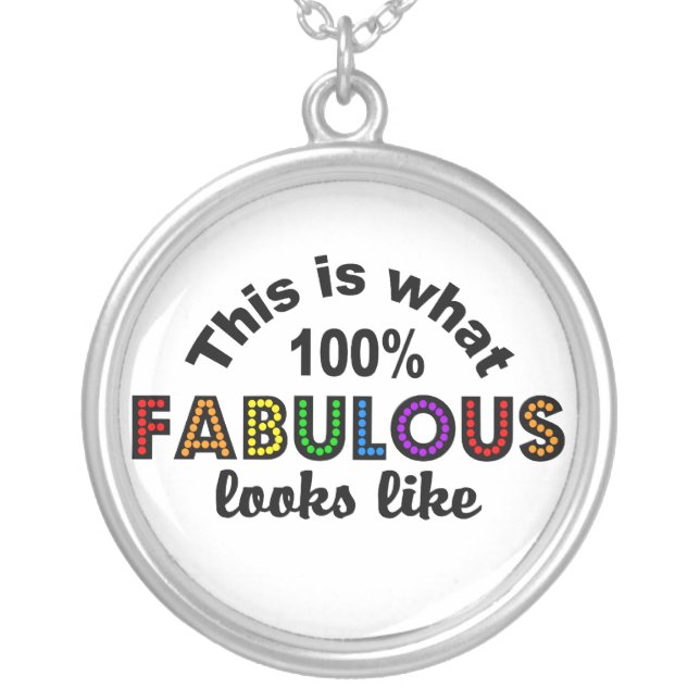 100% FABULOUS necklace (Front)