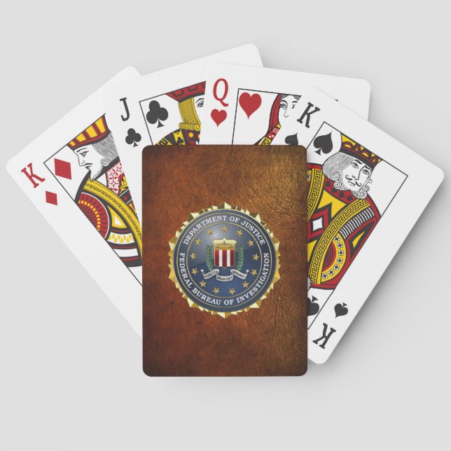 [100] FBI Special Edition Poker Cards (Back)