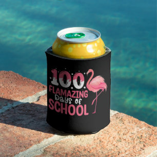 100 Flamazing Days of School Flamingo Teacher Can Cooler