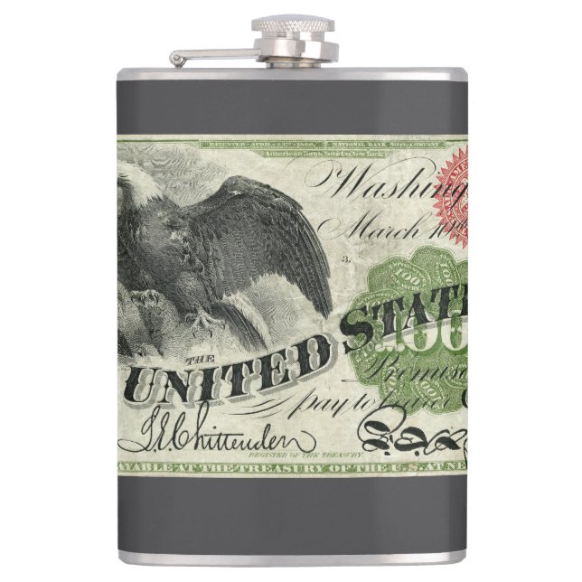 $100 FLASK (Front)