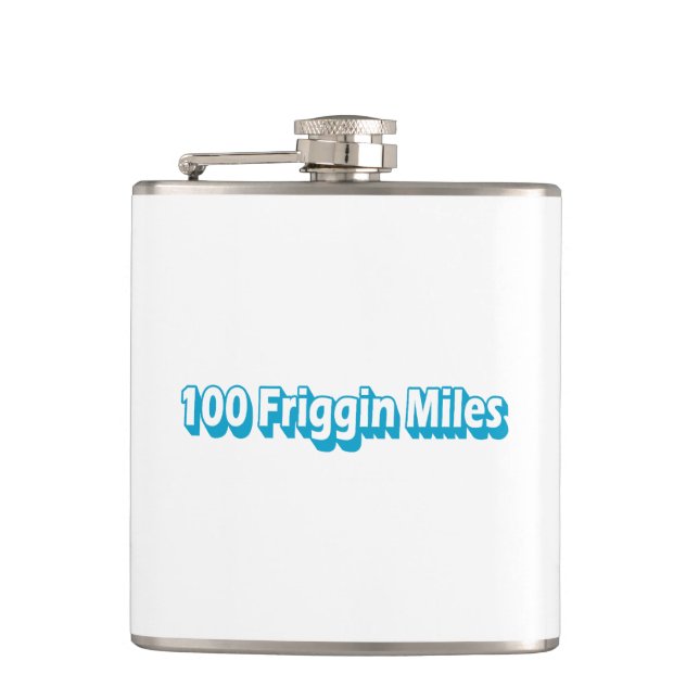 100 Friggin Miles Ultra Running Flask (Front)
