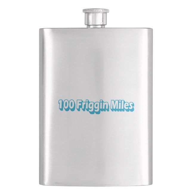 100 Friggin Miles Ultra Running Flask (Front)