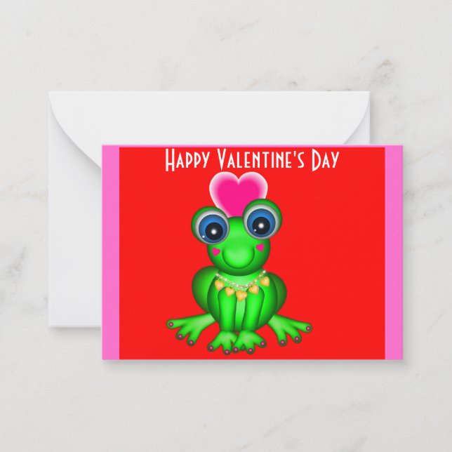 100 Froggy Valentine Cards (Front)