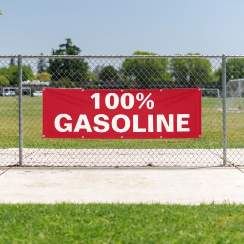 100 Gasoline Business Outdoor Custom Banner Sign