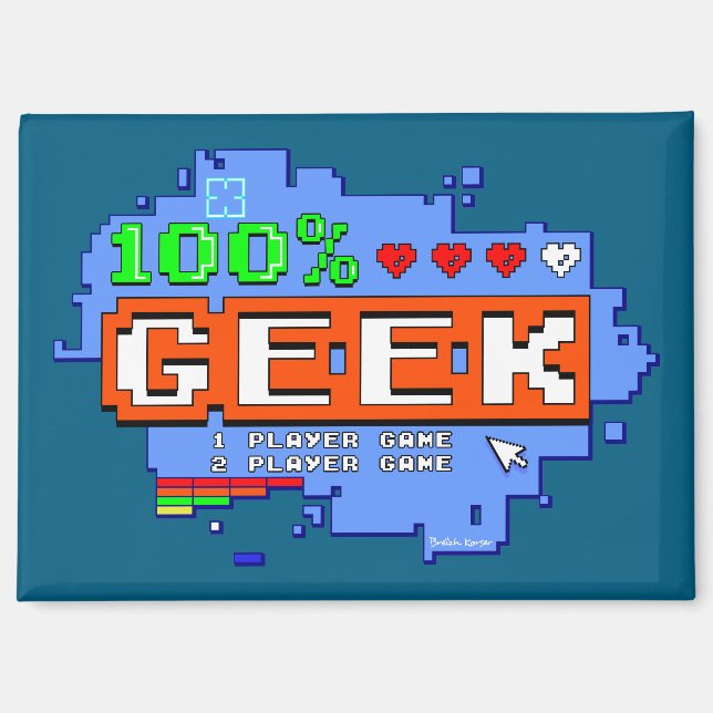 100% Geek Magnet (Front)