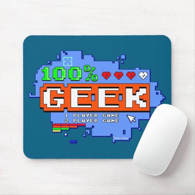 100% Geek Mouse Pad (With Mouse)
