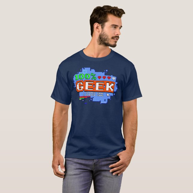 100% Geek T-Shirt (Front Full)
