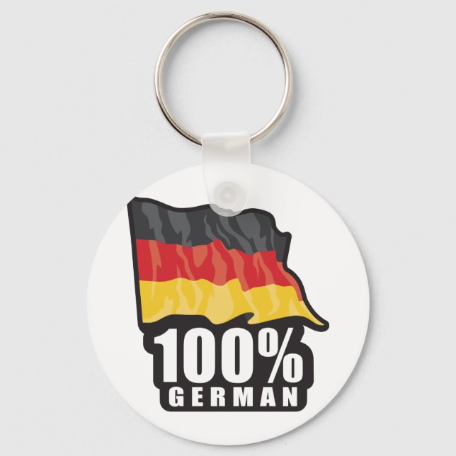 100% German Keychain (Front)