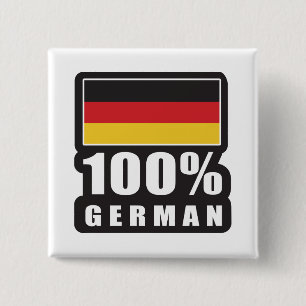 100% German Pinback Button