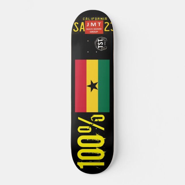 100% GHANIAN  JMT USA Skateboard (Front)