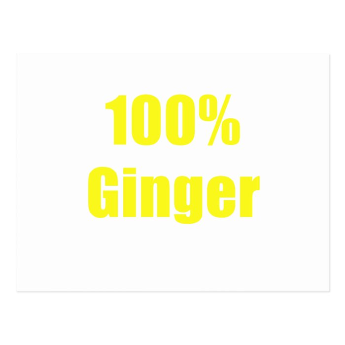 100% Ginger Postcards