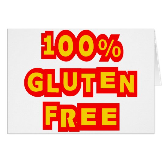 100% Gluten Free Cards (Front Horizontal)
