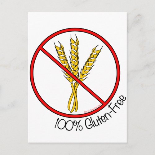 100 Gluten Free Postcard