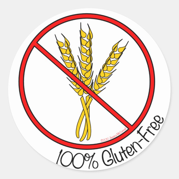 “100% Gluten Free” Stickers