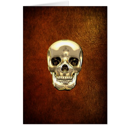 [100] Golden Human Skull (Front)