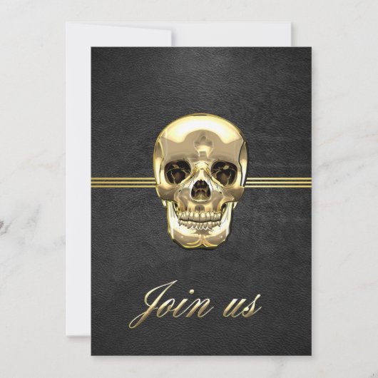 [100] Golden Human Skull (Front)