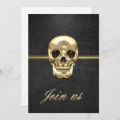 [100] Golden Human Skull (Front/Back)
