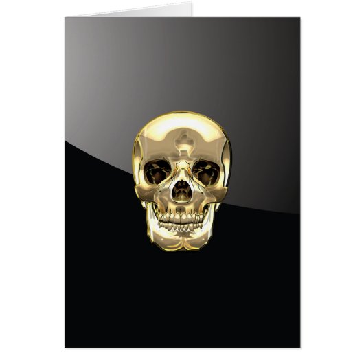 [100] Golden Human Skull (Front)