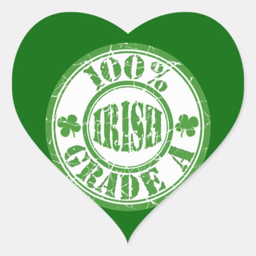 100 Grade A Irish Distressed Stamp Stickers