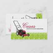 100 Grass Lawn Landscaping Mowing Business Card (Front/Back)