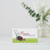 100 Grass Lawn Landscaping Mowing Business Card (Standing Front)