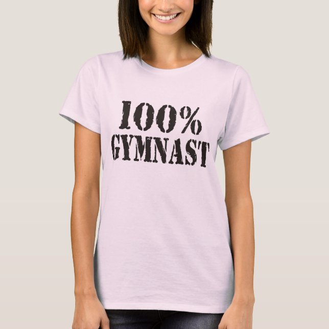 100% Gymnast Spaghetti Strap T-Shirt (Front)