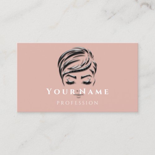 100 Hairdresser Rose Coiffeur Lashes Extension Business Card