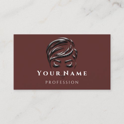 100 Hairdresser Rose Coiffeur Lashes Makeup Skinny Business Card