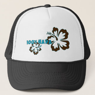 100% Hapa (with Hibiscus) Trucker Hat