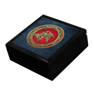 [100] Hokusai - Shoki Riding Shishi Lion Keepsake Box