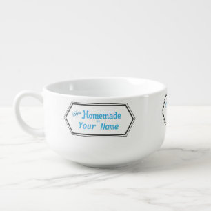 100% Homemade Food Label Soup Mug