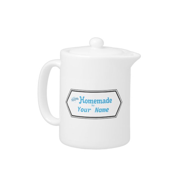 100% Homemade Food Label Teapot (Left)