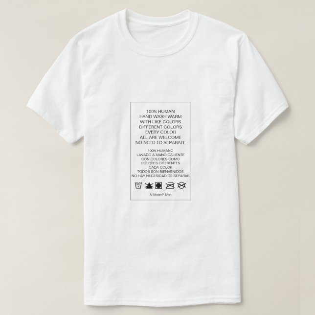 100% Human - A MisterP Shirt (Design Front)