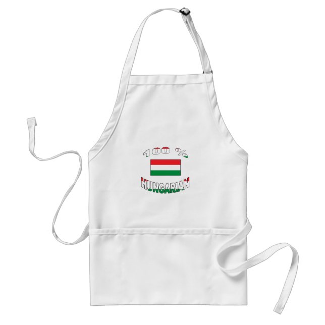 100% Hungarian Adult Apron (Front)