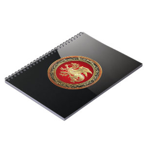 [100] Icelandic Dragon, Landvættir [Gold] Notebook