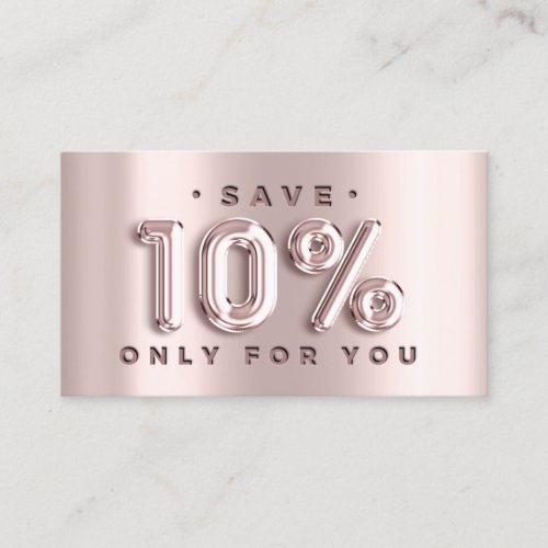 100 INSERT QRCODE 10OFF Custom Logo Rose Blush