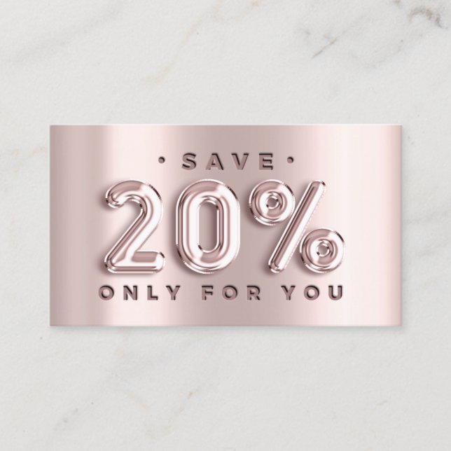 100 INSERT QRCODE 20%OFF Custom Logo Rose Blush (Front)