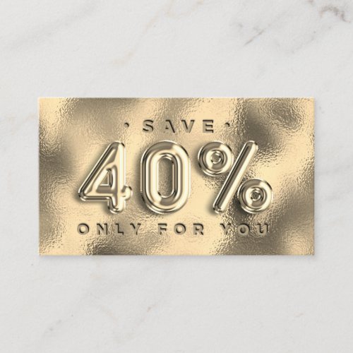 100 INSERT QRCODE 40OFF Custom Logo Gold Glass