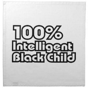 100% Intelligent Black Child Cloth Napkin