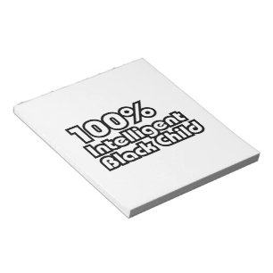 100% Intelligent Black Child Notepad