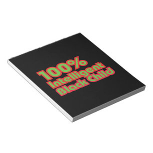 100% Intelligent Black Child Notepad