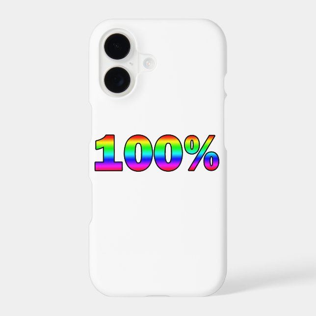 100% IPHONE CASE (Back)