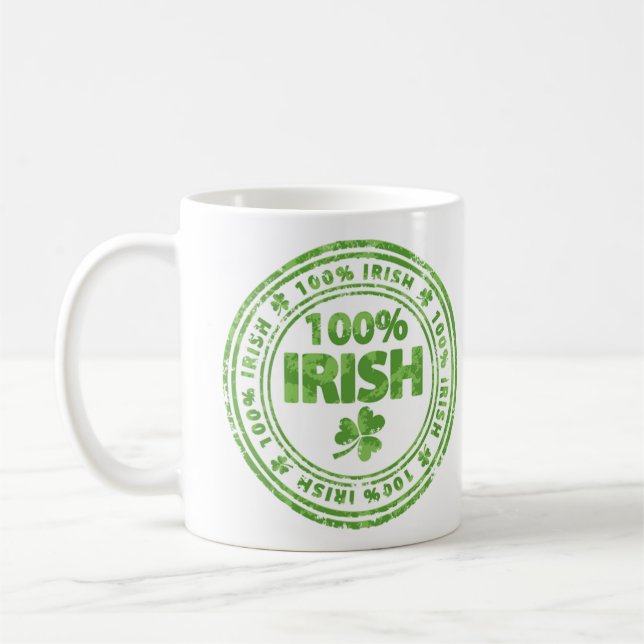 100% Irish Coffee Mug (Left)
