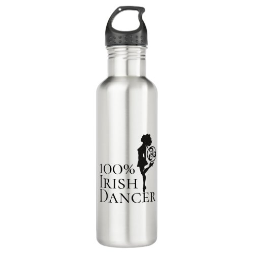 100 Irish Dancer Hard Shoe Celtic Triskele Dance Stainless Steel Water Bottle
